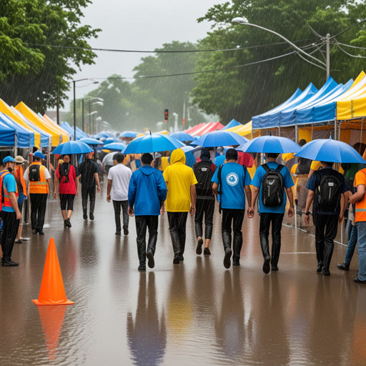 កាលពីស្រុកមួយតូច មានការបុណ្យដែលត្រូវការ ជំនួយបន្ថែម។ អ្នករៀបចំព្រឹត្តិការណ៍បានហៅក្រុមជំនួយម្តងដើម្បីជួយក្នុងការរៀបចំ។ ក្នុងពេលព្រឹត្តិការណ៍ ការប្រឈមមួយនៃភ្លៀងយ៉ាងក្តៅបានជម្រុញឱ្យច្របូកច្របល់គ្រប់យ៉ាង។ ប៉ុន្តែ ក្រុមជំនួយបានត្រឹមត្រូវផ្តល់ការការពារ និងធ្វើការរៀបចំដើម្បីរក្សាសុវត្ថិភាពចំពោះមនុស្ស។ យ៉ាងហោចណាស់ ការបុណ្យនឹងចាប់ផ្តើមដោយគ្មានបញ្ហាធ្ងន់ធ្ងរ ហើយអ្នកទាំងអស់បានកោតសរសើរក្រុមជំនួយសម្រាប់ការឆ្លើយតបភ្លាមៗ និងការជួយឱ្យប្រសើរ។