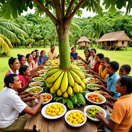 ក្នុងភូមិតូចមួយ មានដើមម្ទេសបាយច្រើនដែលមានផ្លែធ្វើដោយច្រើន។ មនុស្សបានមកដល់ពីចម្ងាយដើម្បីរំពឹងទទួលបានផ្លែឈើស្អាតនេះ។ មួយថ្ងៃ មន្ត្រីម្នាក់បានបStoppingនៅភូមិនិង惊讶ពីទំហំម្ទេសបាយ។ គាត់បានសម្រេចចិត្តដាក់ទៅក្នុងភ្លើងសម្រាប់អាហារពេលយប់។ ភូមិតាំងពេញបូកសម្រស់វ័យក្រោយនៅជុំវិញ ហើយអ្នកដំណើរចែករំលែកនូវរឿងនិទាន ខណៈដែលមនុស្សរាល់គ្នាអស់រូបិយវត្ថុ នឹងបានរីករាយជាមួយមនោគមន៍ល្មម។ វាបានយកទៅផ្ទាល់ភាពល្អគ្នា បង្កើតភាពឆើតឆាយនៃមិត្តភាពដែលមានអាយុកាលយូរ។