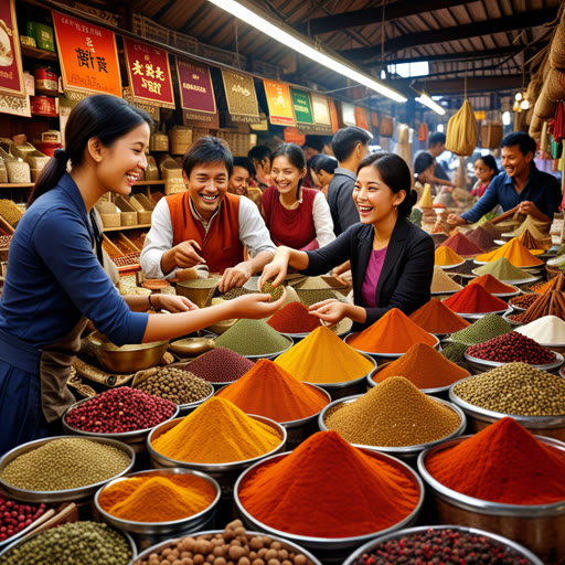 កាលពីមួយថ្ងៃនៅផ្សារដ៏រអាក់រអួល មើលឃើញពាណិជ្ជករ clever​ម្នាក់ឈ្មោះលិន បានសម្រេចចិត្តផ្តល់ការលើកឡើងពីតម្លៃលើសម្ភារៈរបស់ខ្លួនដើម្បីទាក់ទាញអតិថិជនផ្សេងទៀត។ មនុស្សបានចាប់អារម្មណ៍កាន់តែច្រើនទៅកាន់ហាងរបស់គាត់ ពន្យាពេលទិញការ។ មួយថ្ងៃមានអ្នកដំណើរកម្សាន្តម្នាក់មក និងសួរអំពីការលើកឡើងពីតម្លៃ។ លិនបានសmile ហើយនិយាយថាសម្ភារៈរបស់គាត់មិនត្រឹមតែជាសម្ភារៈទេ; វាជាសម្ភារៈអត្តពលរូបមន្ត។ ជាមួយនឹងការលើកឡើងពីតម្លៃ អតិថិជនអាចទិញពីការកំបាំងនៃភាពរីករាយនឹងសម្បលរបស់គាត់កាន់តែមួយ គោលបំណងធ្វើអោយផ្សារអស្ចារ្យកាន់តែរស់រវើក។