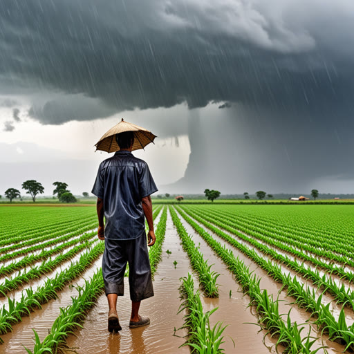 នៅក្នុងភូមិមួយមានដីកសិកម្មរសើបមួយដែលមានម្ចាស់គឺកសិករ老ល្បីឈ្មោះសាម។ រាល់ឆ្នាំ សាមធ្វើការទ្រាំទ្រែងដើម្បីកសាងដំណាំរបស់គាត់។ ថ្ងៃមួយ ប្រហែលទឹកមិនភ្លៀងបានបន្សល់ដីកសិកម្ម ហើយសាមមានការព្រួយបារម្ភ។ គាត់បានធ្វើអបអរសាទរទឹកភ្លៀង ហើយក្រោយមកមេឃបានបើកក្ដោងនឹងភ្លៀងយ៉ាងធ្ងន់ធ្ងរ ដីកសិកម្មបានមានកំណើន ហើយការតាមដានរបស់សាមបានផ្តល់ឱ្យផលិតផលដ៏ល្អបំផុតនៅក្នុងជីវិតរបស់គាត់។