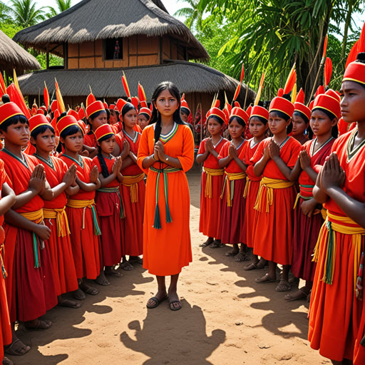 នៅក្នុងភូមិមួយ ស្ថិតនៅក្នុងមានវិញ្ញាណតំណាងនៃវីរបុរសដ៏អស្ចារ្យម្នាក់ទាក់ទិននឹងការពារប្រទេស។ រៀងរាល់ឆ្នាំ អ្នករស់នៅភូមិតាំងចេះតាំង និងសុំក្រាបដំណឹងគោរពនាងតំណាងនឹងការនៅពេលទៅតំបន់។ ថ្ងៃមួយ ក្មេងស្រីម្នាក់ឈ្មោះឡីណា បានសម្រេចចិត្តចាប់ផ្តើមប្រពៃណីថ្មី។ នាងបានស្នើឲ្យបន្តនឹងការជួបជុំគ្នានេះ ដើម្បីបង្ហោះឲ្យអារម្មណ៍វិញបង្គារនេះពីការឆ្លើយក្នុងខ្លួនអ្នកដែលធ្វើឲ្យសាធារណៈសម្រួលនឹងការលើកឡើង។ ហើយមនុស្សទាំងអស់បានសប្បាយសម្រាប់យុទ្ធនាការនិងផ្សាយពាណិជ្ជកម្មនេះជាពិធីមួកមួយក៏ធ្វើឲ្យការគោរពក្លាយជារឿងរ៉ា៉សួសអារម្មណ៍ពិតប្រាកដ។