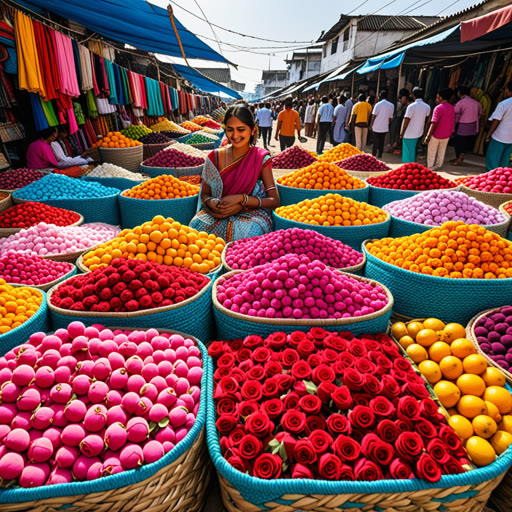 នៅក្នុងទីក្រុងដែលចំបងមានជីវិត ធ្វើឱ្យមានទីកន្លែងលក់ទំនិញដែលមានភាពរសើប។ នៅទីនោះ អ្នកលក់បានគេចក្រពល្យក្រួស ម្សៅស្រស់ និងកាបូបដៃ។ មួយថ្ងៃ ស្ត្រីវ័យក្មេងម្នាក់ឈ្មោះម៉ាយ៉ា បានសម្រេចចិត្តបង្កើតរបាយការណ៍របស់ខ្លួន។ នាងបានលក់ចិញ្ចឹមដែលនាងបានធ្វើដោយការថែរក្សាៀម្ងាញ់។ នៅពេលព្រះអាទិត្យសំរាប់តើលើមេឌុញ នារី់ឈរ និងលក់បានសំរាប់។ នៅចុងថ្ងៃ ម៉ាយ៉ាស៏បានលក់អស់ ហើយរកបានប្រាក់គ្រប់គ្រងសម្រាប់ការការបង្កើតទំនិញថ្មីសំរាប់ថ្ងៃទីកន្លែងលក់ក្រោយ។