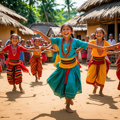 កាលពីមួយកាល នៅក្នុងភូមិមួយ មានអ្នករាំម្នាក់ឈ្មោះមាយា។ នាងត្រូវបានស្គាល់ពីចលនាដែលមានលំនាំរបស់នាងដែលបានទាក់ទាញមនុស្សគ្រប់គ្នា។ ថ្ងៃមួយ នៅពេលពិធីបុណ្យ នាងបានសេចក្តីសម្រេចបូមបន្សល់នៅក្រុមកុមារម្នាក់នេះពីវដ្តប្រាជ្ញានៃការរាំ។ ពេលដែលពួកគេរាំជាមួយគ្នា អារម្មណ៍ដែលកកិននិងរីករាយរបស់ពួកគេបានស្នាក់នៅនៅក្នុងភូមិ ការបង្កើតអត្រាអ្នកនឹងការសូមចិត្តដែលមានសម្រង់បន្តបន្ទាប់។