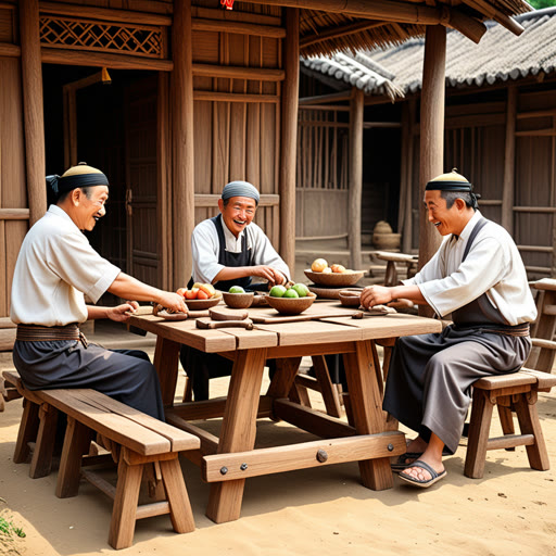 នៅក្នុងភូមិមួយមានសកម្មភាព សកម្មភាពមួយ មានបុរសម្នាក់ឈ្មោះដារ៉ា ដែលដឹងអំពីកសាង។ គាត់បានផលិតកម្រាលរបស់គាត់ក្នុងជម្រើសនៃសន្ទូក។ មួយថ្ងៃ អតិថិជនម្នាក់បានស្នាញ់មកសុំតុមានសន្ទូកច្បាស់។ ដារ៉ា ដែលមានចិត្តចង់អស់កំលាំង បានផលិតតុដ៏អស្ចារ្យមួយ។ សន្ទូកនៃតុបានក្លាយជាការចាប់អារម្មណ៍នៅក្នុងប្រជាជនវិញ។ ពួកគេបាននិយាយពីរបៀបដែលវាអាចទ្រាំទ្រាបានគ្រប់ទំងន់។ ថ្ងៃនោះ ដារ៉ាស៊ូបានរៀនថា ចំពោះពេលណាមួយ វាជាសន្ទូកនៃការខិតខំរបស់យើងដែលធ្វើឱ្យមានឥតខ្ពស់។